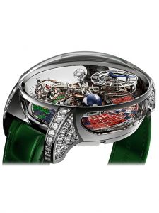 Đồng hồ Jacob & Co. Astronomia Tourbillon Baguette Multicolor Sapphires and White Diamonds AT800.30.BD.UC.A - Phiên Bản Duy Nhất