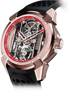 Đồng hồ Jacob & Co. Epic X Rose Gold Red Neoralithe Inner Ring EX100.43.PS.RW.A - Phiên Bản Giới Hạn