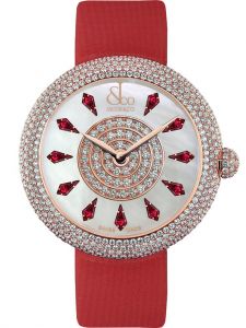 Đồng hồ Jacob & Co. Brilliant Half Pave Rose Gold Ruby BQ020.40.RH.KE.A