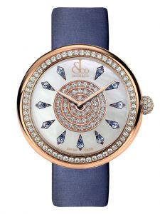 Đồng hồ Jacob & Co. Brilliant One Row Rose Gold Blue Sapphires BQ020.40.RO.KF.A - Phiên Bản Giới Hạn
