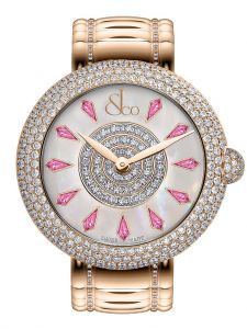 Đồng hồ Jacob & Co. Brilliant Half Pave Rose Gold Couture Pink Sapphires BQ020.40.RH.KC.A40RA