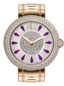 Đồng hồ Jacob & Co. Brilliant Half Pave Rose Gold Couture Amethyst Sapphires BQ030.40.RH.KH.A40RA