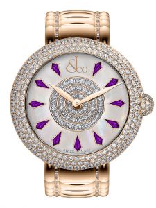 Đồng hồ Jacob & Co. Brilliant Half Pave Rose Gold Couture Amethyst Sapphires BQ020.40.RH.KH.A40RA