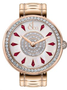 Đồng hồ Jacob & Co. Brilliant One Row Rose Gold Couture Ruby BQ030.40.RO.KE.A40RA - Phiên Bản Giới Hạn