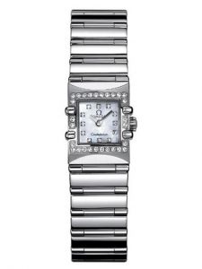 Đồng hồ Omega Constellation Quadra Quartz Mini 1137.76.00 20 x 15 White Gold