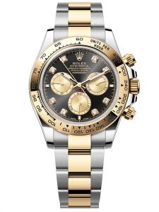 Đồng hồ Rolex Cosmograph Daytona 40 M126503-0002 126503-0002 Vàng Kim 18ct Mặt Đen Sáng Kim cương