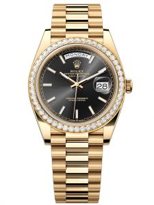 Đồng hồ Rolex Day-Date 40 M228348RBR-0043 228348RBR-0043 Vàng Kim 18ct Mặt đen sáng - Mẫu 2023