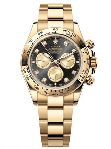 Đồng hồ Rolex Cosmograph Daytona 40 M126508-0003 126508-0003 Vàng Kim 18ct Mặt Đen Sáng và Vàng Kim Niềng Kim cương - Mẫu 2023