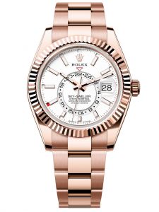 Đồng hồ Rolex Sky-Dweller 42 M336935-0003 336935-0003 Vàng Everose 18ct Mặt trắng - Mẫu 2023