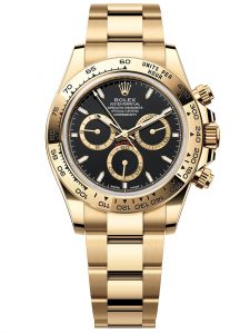 Đồng hồ Rolex Cosmograph Daytona 40 M126508-0004 126508-0004 Vàng Kim 18ct Mặt Đen - Mẫu 2023