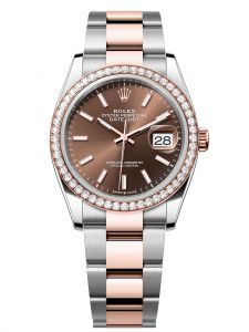 Đồng hồ Rolex Datejust 36 M126281RBR-0032 126281RBR-0032 Thép Oystersteel và Vàng Everose 18ct Mặt chocolate - Mẫu 2023