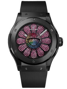 Đồng hồ Hublot Classic Fusion Takashi Murakami Black Ceramic Pink Sapphires 507.CX.9003.RX.TAK23