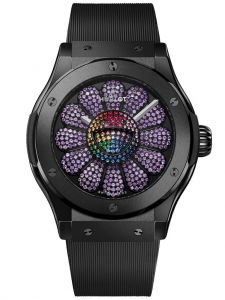 Đồng hồ Hublot Classic Fusion Takashi Murakami Black Ceramic Amethysts 507.CX.9006.RX.TAK23