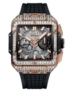 Đồng hồ Hublot Square Bang Unico King Gold Jewellery 821.OX.0180.RX.0904
