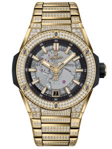Đồng hồ Hublot Big Bang Integrated Time Only Yellow Gold Pavé 456.VX.0130.VX.3704