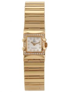 Đồng hồ Omega Constellation Quadra Quartz Mini 1136.76.00 20 Yellow Gold