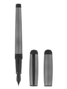 Bút máy S.T. Dupont Line D Large Graphite And Matt Black Lacquered Firehead Guilloche Fountain Pen 410002L