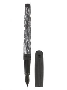 Bút máy S.T. Dupont Line D Large Dark Storm Carbon Fountain Pen 410395L