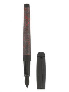 Bút máy S.T. Dupont Line D Large Fiery Lava Carbon Fountain Pen 410397L