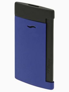 Bật Lửa S.T Dupont Slim 7 Matt Black And Ocean Blue Lighter 27761