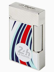 Bật Lửa S.T Dupont Ligne 2 24H Du Mans White / Palladium Lighter C16088