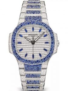 Đồng hồ Patek Philippe Nautilus Haute Joaillerie 7118/1451G-001 White Gold Kim cương