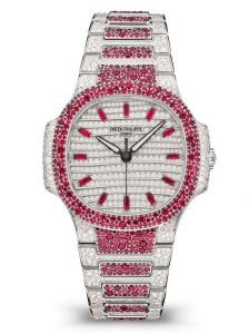 Đồng hồ Patek Philippe Nautilus Haute Joaillerie 7118/1452G-001 White Gold Kim cương