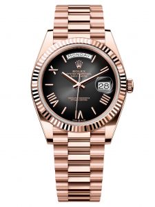 Đồng hồ Rolex Day-Date 40 M228235-0055 228235-0055 Vàng Everose 18ct Màu Xám Đen Ombre - Mẫu 2024