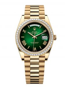 Đồng hồ Rolex Day-Date 40 M228398TBR-0042 228398TBR-0042 Vàng Kim 18ct Màu Xanh Lá Ombre - Mẫu 2024