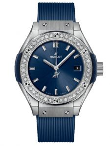 Đồng hồ Hublot Classic Fusion Titanium Blue Diamonds 591.NX.7170.RX.1204