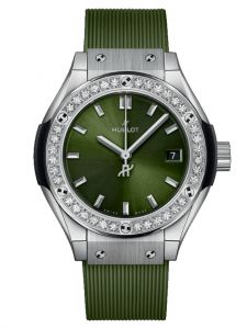 Đồng hồ Hublot Classic Fusion Titanium Green Diamonds 591.NX.8970.RX.1204