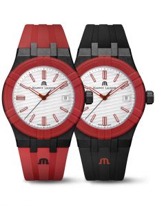 Đồng hồ Maurice Lacroix Aikon Tide Black, Red And White AI2008-04010-400-J