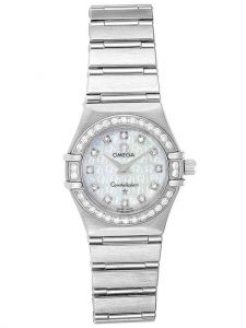 Đồng hồ Omega Constellation 1460.75.00 kim cương mặt số vi tính - lướt