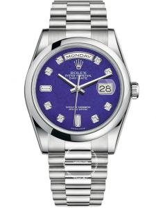 Đồng hồ Rolex Day-Date 36 M118206-0118 118206-0118 Bạch Kim Mặt Xanh Lapis