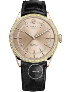 Đồng hồ Rolex Cellini Time 39 M50605RBR-0011 50605RBR-0011 Vàng Everose 18ct Mặt Sundust Niềng Kim cương