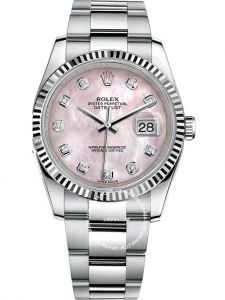 Đồng hồ Rolex Datejust 36 Mother of Pearl M116234 116234 Mặt hồng cọc số kim cương