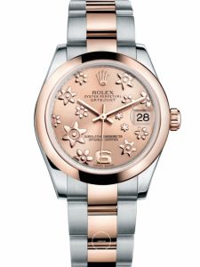 Đồng hồ Rolex Oyster Perpetual Datejust 31 M178241 178241 Mặt hồng họa tiết hoa
