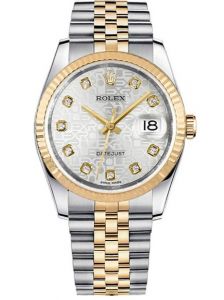 Đồng hồ Rolex Datejust 36 M116233 116233 Mặt Vi Tính Trắng cọc số kim cương