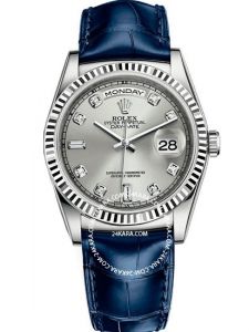 Đồng hồ Rolex Day-Date 36 M118139-0053 118139-0053 Vàng Trắng 18ct Mặt Bạc