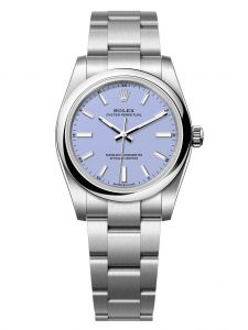Đồng hồ Rolex Oyster Perpetual 34 M124200-0008 124200-0008 Thép Oystersteel Mặt màu hoa oải hương - Mẫu Mới 2025