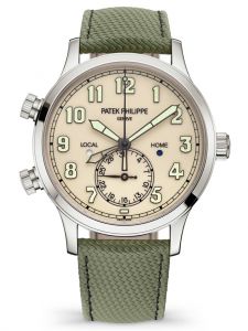 Đồng hồ Patek Philippe Complications 5524G-010 White Gold Calatrava Pilot Travel Time