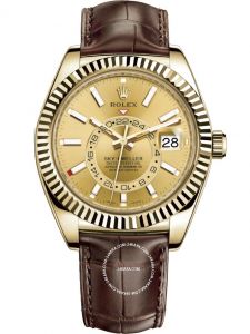 Đồng hồ Rolex Sky-Dweller 42 M326138-0006 326138-0006 Vàng Kim 18ct Mặt champagne