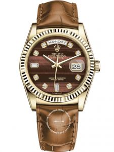 Đồng hồ Rolex Day-Date 36 M118138-0127 118138-0127 Vàng Kim 18ct Mặt Nâu Bull's Eye