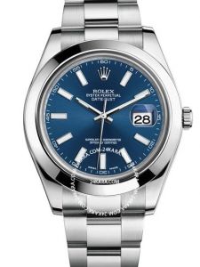 Đồng hồ Rolex Oyster Perpetual Datejust II 41 Black Dial M116300 116300 Mặt xanh - Lướt
