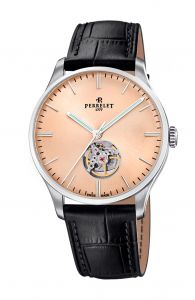 Đồng hồ Perrelet Weekend Open Heart Salmon A1302/E