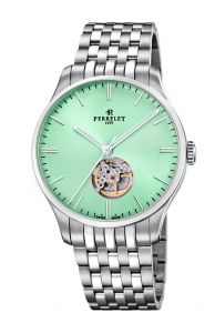 Đồng hồ Perrelet Weekend Open Heart Green Mint A1302/B