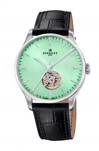 Đồng hồ Perrelet Weekend Open Heart Green Mint A1302/C