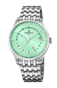 Đồng hồ Perrelet Weekend GMT Green Mint A1304/B