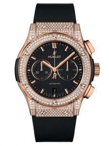 Đồng hồ Hublot Classic Fusion Chronograph King Gold Pavé 42 mm 541.OX.1181.RX.1704