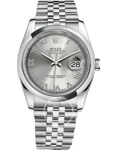 Đồng hồ Rolex Datejust 36 M116200 116200 Mặt xám cọc số la mã